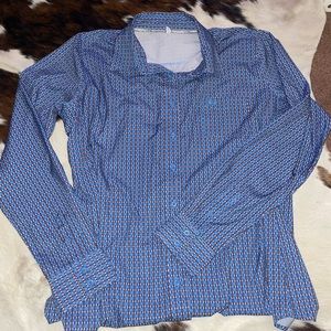 womens cinch button down